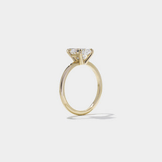 Bague de fiançailles solitaire en diamant poire G/VS1 CVD de 2,15 ct