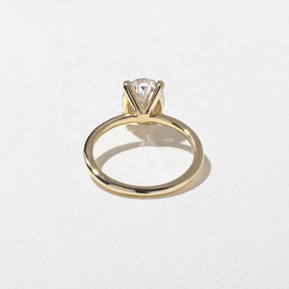 Bague de fiançailles avec diamant solitaire ovale G/VS1 CVD de 2,04 ct