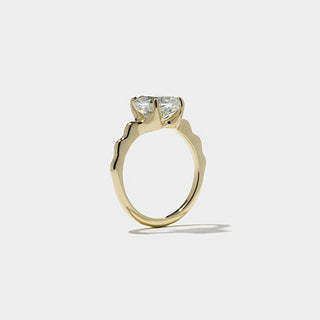 Bague de fiançailles solitaire en diamant G/VS1 CVD de 3,08 ct avec coussin allongé