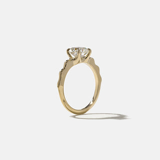 Bague de fiançailles solitaire en diamant coussin G/VS1 CVD de 1,35 ct