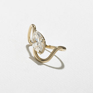 Bague de fiançailles solitaire unique en diamant Marquise G/VS2 CVD de 1,25 ct