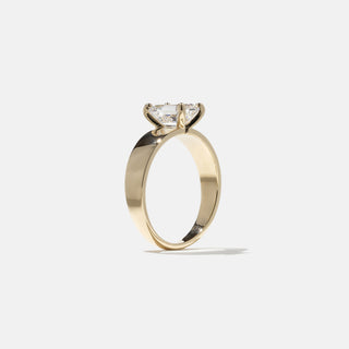 Bague de fiançailles avec diamant solitaire CVD émeraude F/VS1 de 1,25 ct