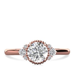 1.20CT Round Cut Vintage Inspired Moissanite Engagement Ring - ELITE CARAT