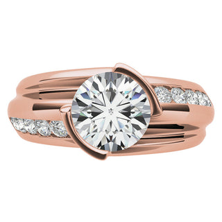 Alliance de mariage pour homme en moissanite à coupe ronde de 9 mm 