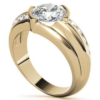 Alliance de mariage pour homme en moissanite à coupe ronde de 9 mm 