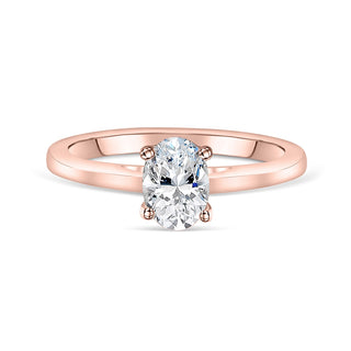 1.33 CT Oval Shaped Moissanite Solitaire Engagement Ring