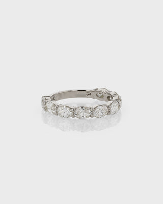 2.40 TCW Oval EF- VVS Diamond Eternity Wedding Band