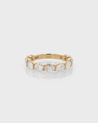 2.40 TCW Oval EF- VVS Diamond Eternity Wedding Band