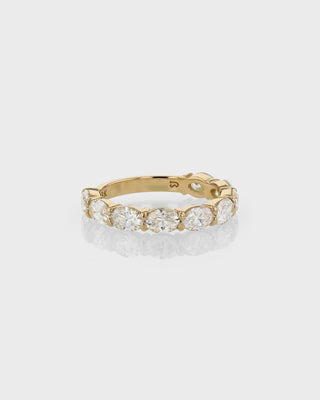 2.40 TCW Oval EF- VVS Diamond Eternity Wedding Band