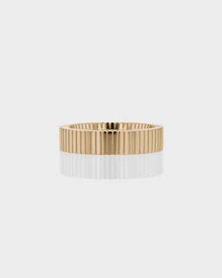 Plain Half-Channel Man's Wedding Band