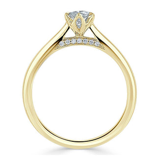 1.0 CT Marquise Shaped Moissanite Solitaire Engagement Ring