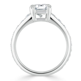 Bague de fiançailles solitaire en moissanite en forme de coussin de 1,5 ct