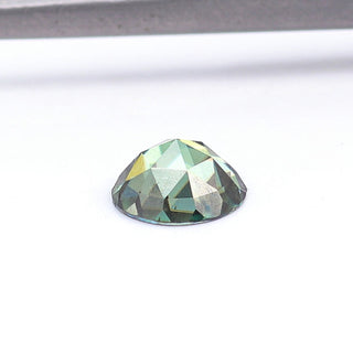 5.00 MM Rose Cut Round Blue Green Color Loose Moissanite - ELITE CARAT