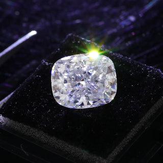 Elongated 3.50 CT Cushion Cut Colorless Loose Moissanite - ELITE CARAT