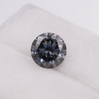 3.00 CT Gray Round Cut Loose Moissanite