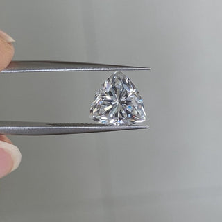 9.00 MM Trillion Cut Colorless Loose Moissanite