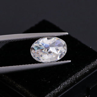 4.50 CT Ice Crushed Oval Cut Colorless Loose Moissanite - ELITE CARAT