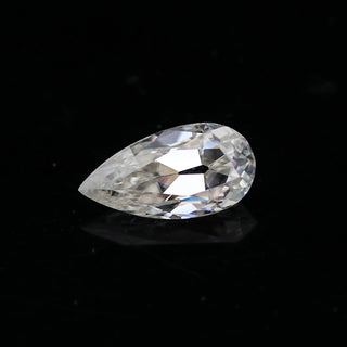 Old European Pear Cut 3 CT Colorless Loose Moissanite - ELITE CARAT