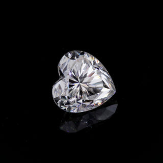 10.00 MM Heart Cut Colorless Loose Moissanite