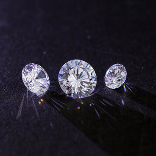 2 CT Round Cut Colorless Loose Moissanite