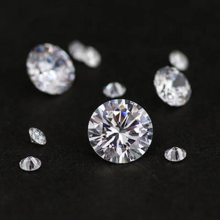 2 CT Round Cut Colorless Loose Moissanite