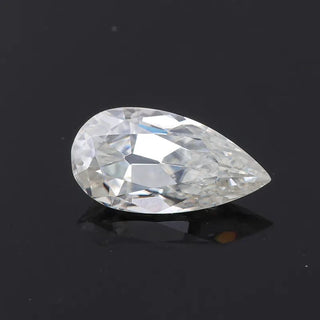 Old European Pear Cut 3 CT Colorless Loose Moissanite - ELITE CARAT